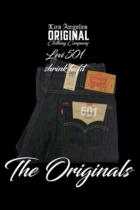 The Og 501s Black shrink to fit